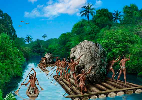 ///INAH, Museo Regional de Antropología Carlos Pellicer, 2012, Ilustración de vida cotidiana. 